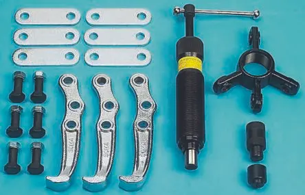 Produktfoto 1 von RS PRO Hydraulisch Abzieher 50 to 250 mm, 19-teilig, 10 t