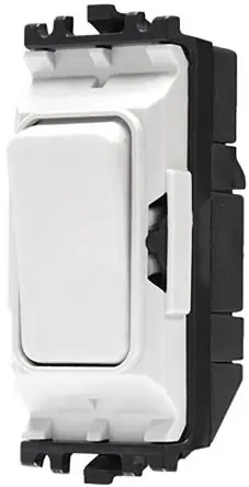 MK Electric Grid Plus Schaltereinsatz Weiß 1-polig 20A 1-Weg 250V