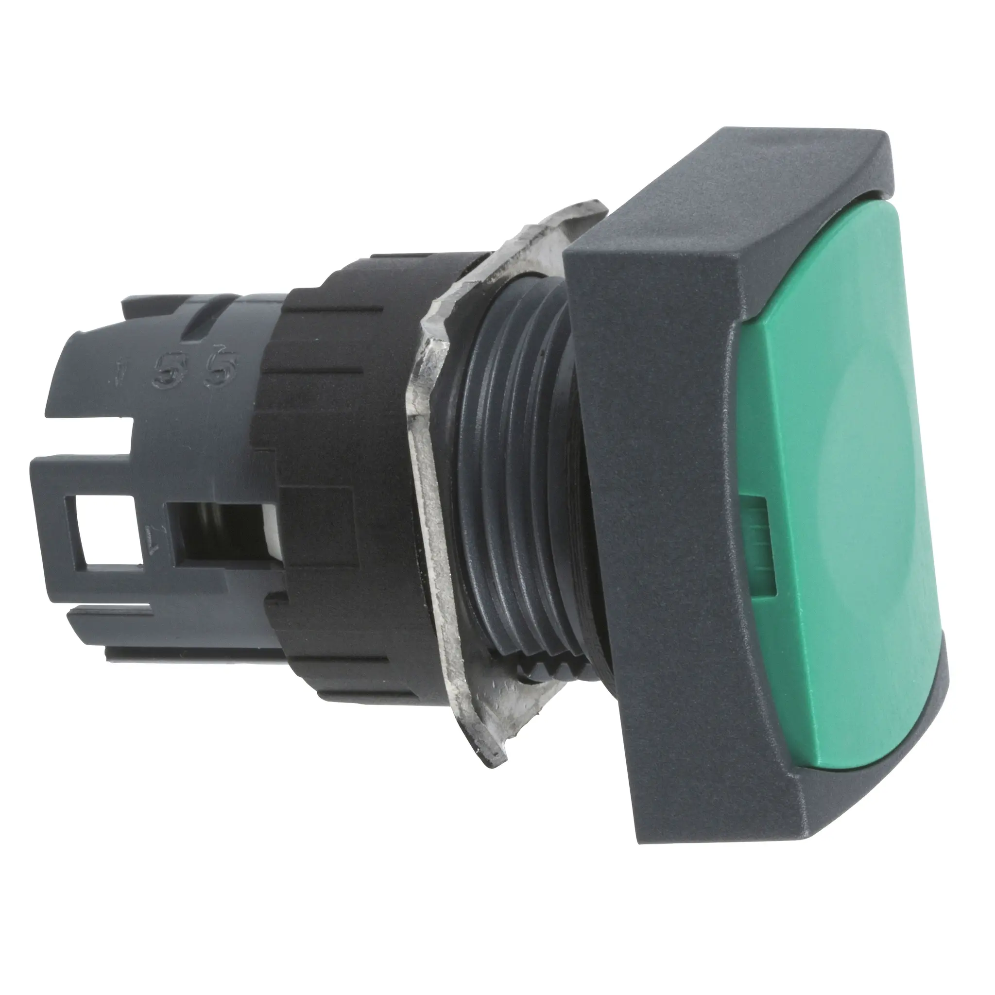 Produktfoto 1 von Schneider Electric Harmony style 6 Drucktastenkopf Ø 16 mm, Grün Federrückstellung Rechteckig Rechteckig Kunststoff,