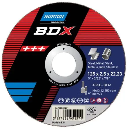 Norton Keramik Schleifscheibe Ø 180 mm Grob, Korngröße P24
