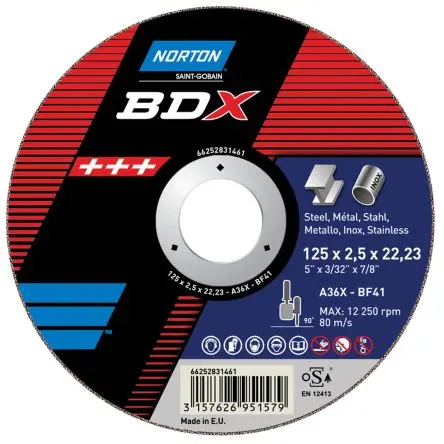 Produktfoto 1 von Norton Keramik Schleifscheibe Ø 180 mm Grob, Korngröße P24
