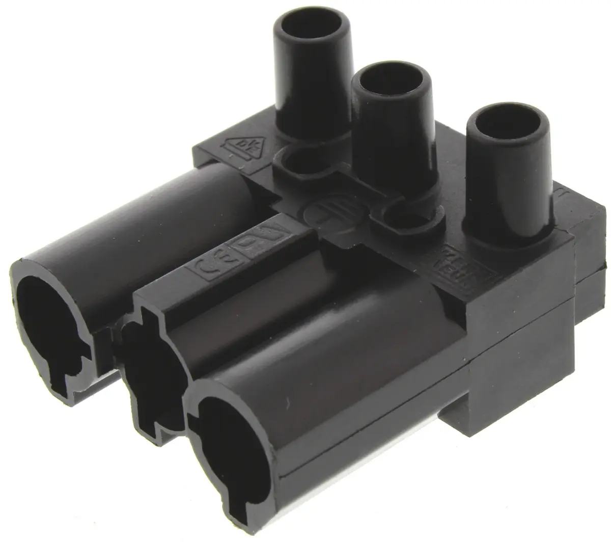 Wieland GST18 Beleuchtungssteckverbinder, Kabel Stecker, Anschluss, Schraubbefestigung 16A, Kontakte: 3 IP20, Schwarz,