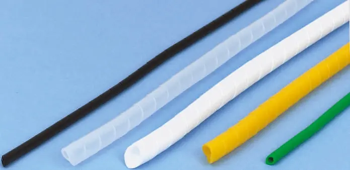 Produktfoto 1 von HellermannTyton Spiral-Kabelumwicklung / 19.2 mm Polyethylen Gelb, für Kabel-Ø 9.6 mm bis 19 mm, Länge 30 m