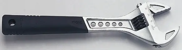 Produktfoto 1 von CK Schraubenschlüssel Einstellbar, Kunststoff Griff, Backenweite 28 mm, / Länge 200 mm