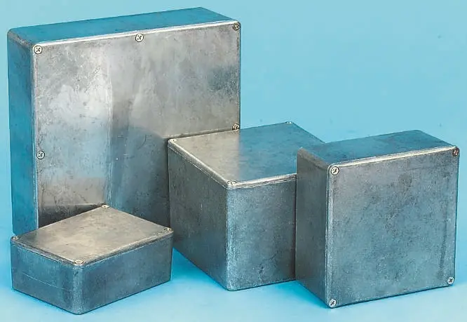 Produktfoto 1 von Hammond 1590; Gehäuse; Aluminiumdruckguss; Natur IP65 Breite 95 mm Höhe 49 mm Länge 145 mm