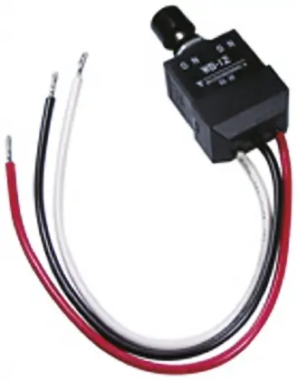 Produktfoto 1 von NKK WB Druckschalter Rastend Panel Ø 12.5 mm, 1-poliger Umschalter / 3A 30 V dc 250 V ac, IP67