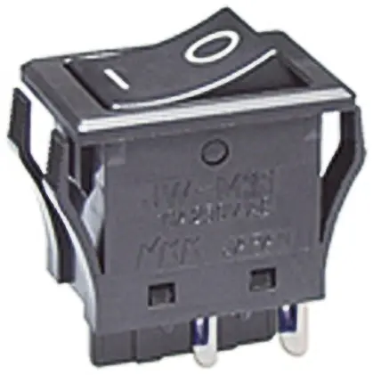 Produktfoto 1 von NKK Switches Panel Wippschalter DPST Ein-Neutral-Ein Ein-Aus, 10A, IP66