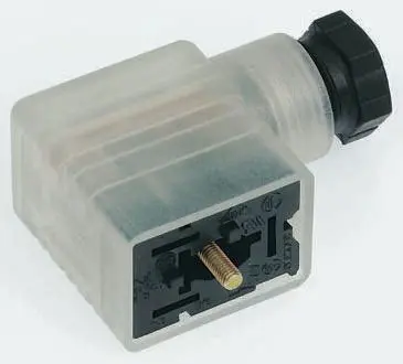 Produktfoto 1 von Hirschmann GMNL DIN 43650 Ventilsteckverbinder DIN 43650 B 2+E / 120V ac/dc Kontrollleuchte, PG9 Zentrale Schraube,