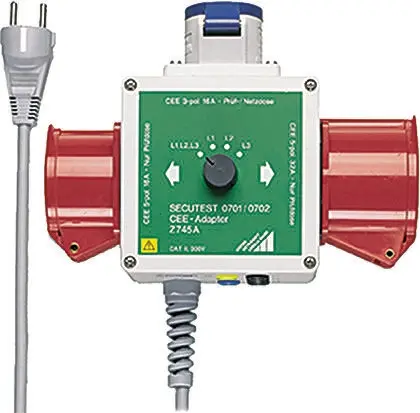 Produktfoto 1 von Gossen Metrawatt Adapter Adapter für PAT-Tester für SECUTEST S II