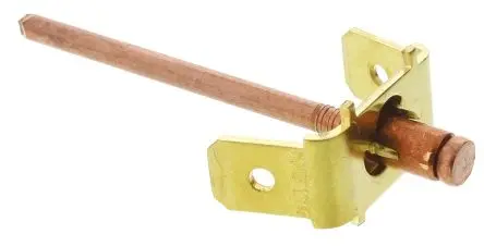 Produktfoto 1 von POP Erdungsnieten, 2 Steckanschl., Ø 4 mm x 5.3 mm Kupfer Dornmaterial Stahl Kupferbeschichtet, glatt, für Tafelstärken