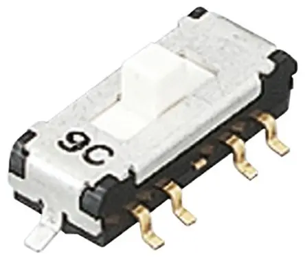 Nidec Components Schiebeschalter, DP3T Leiterplattenmontage 100mA Polyamid, Lot
