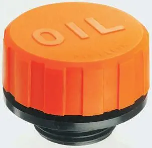 Produktfoto 1 von Elesa NPT Technopolymer auf Polyamidbasis Hydraulik-Einfüllstutzen mit Entlüftung Orange, Ø 70 mm