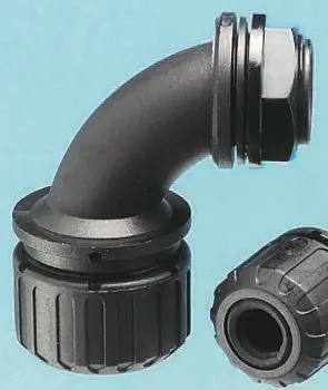 Produktfoto 1 von Adaptaflex AL Nylon 6.6 Kabelrohr Befestigung M16 13 mm Schwarz IP66
