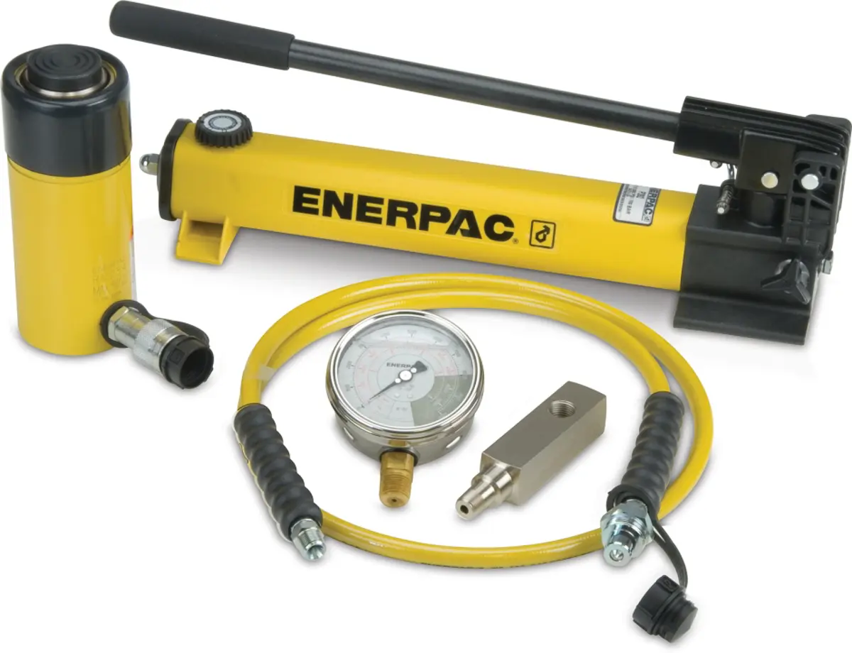 Produktfoto 1 von Enerpac Hydraulik-Handpumpe, 25 t Hand, Hub 158 mm, 700 bar max.