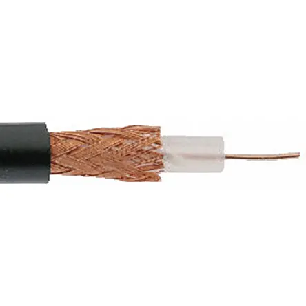 Produktfoto 1 von RS PRO Koaxialkabel, 93 Ω, 100 m, Schwarz