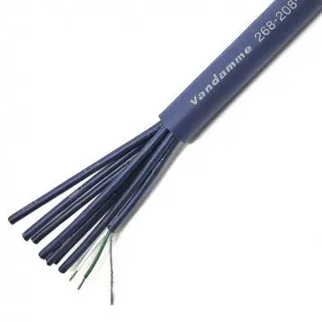 Produktfoto 1 von Van Damme Blue Audiokabel Geschirmt, Außen-ø 12.2 mm Außen-ø Blau, L. 50 m