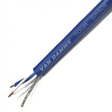 Van Damme classic quad mic Audiokabel 4-adrig 0.08 mm Geschirmt, Außen-ø 6 mm Außen-ø Blau, L. 100 m