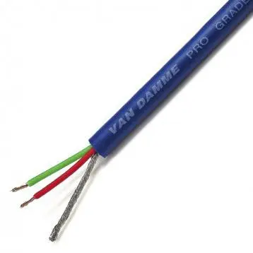 Produktfoto 1 von Van Damme classic pro-patch Audiokabel 2-adrig Geschirmt, Außen-ø 4.85 mm Außen-ø Blau, L. 100 m
