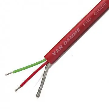 Produktfoto 1 von Van Damme classic pro-patch Audiokabel 2-adrig Geschirmt, Außen-ø 4.85 mm Außen-ø Rot, L. 100 m