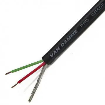 Produktfoto 1 von Van Damme classic pro-patch Audiokabel Geschirmt, Außen-ø 4.85 mm Außen-ø Schwarz, L. 100 m