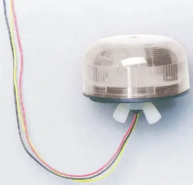 Produktfoto 1 von Klaxon Flashguard QBS Xenon Filament/Warnsummer Signalleuchte 24V dc Klar Oberfläche, Ø 75 mm x 53 mm IP65, IP67
