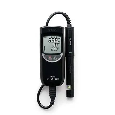 Produktfoto 1 von Hanna Instruments HI 991300 Batterie pH Messgerät, ±0.01 pH max., 0.01 pH, 14 pH max., 60 °C max