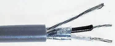Produktfoto 1 von RS PRO Datenkabel, 1-paarig 0,5 mm² Ø 5.2mm Kupfer verzinnt Schirmung PVC isoliert Twisted Pair Grau