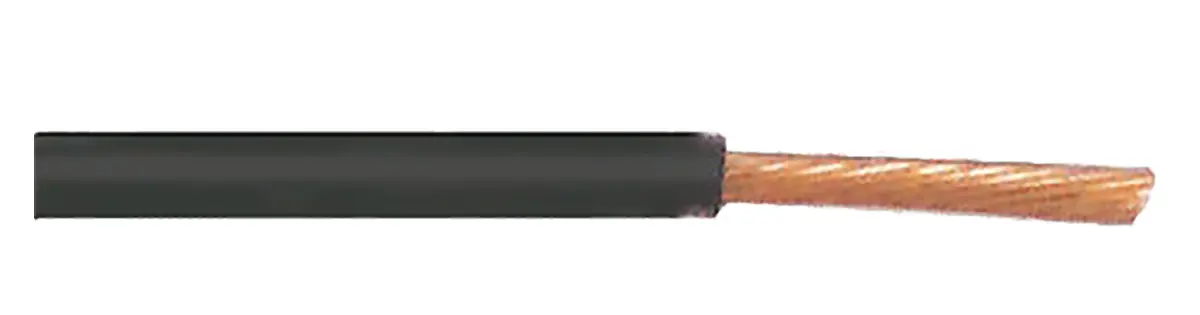 Produktfoto 1 von TE Connectivity Automotive Kabel 1.1 mm² 100m Schwarz Ø 2mm 19/0,26 mm Litzen