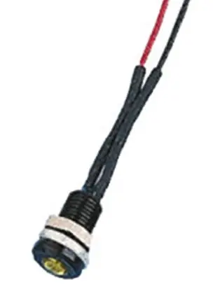Oxley OXL/CLH/63 Series Gelb Tafelmontage-Anzeige, Mit Anschlusslitzen 12V ac 6.4 mm, IP66