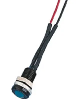Oxley OXL/CLH/63 Series Blau Tafelmontage-Anzeige, Mit Anschlusslitzen 12V ac 6.4 mm, IP66