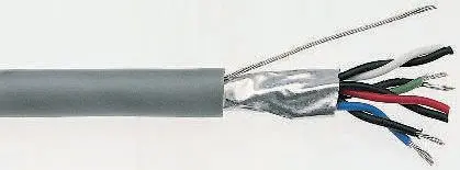 Produktfoto 1 von RS PRO Datenkabel, 6-paarig 0,25 mm² Ø 7.5mm Kupfer verzinnt Schirmung LSZH isoliert Twisted Pair Grau