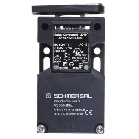 Produktfoto 1 von Schmersal AZ16 Sicherheits-Verriegelungsschalter Mit Schlüssel Mit Schlüssel Betätiger inklusive 1 Schließer