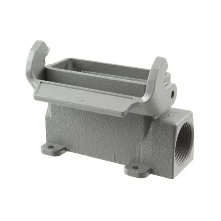 Produktfoto 1 von HARTING Han A Gehäuse für robusten Stromversorgungsstecker 1 Hebel 1, Oberfläche 16A Anbaugehäuse, IP65