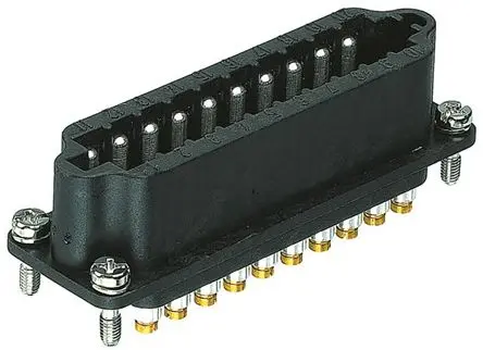 Produktfoto 1 von HARTING STAF Industrie-Steckverbinder Kontakteinsatz Stecker, 20-polig 10A, Steckverbindereinsatz, Steckverbindereinsatz