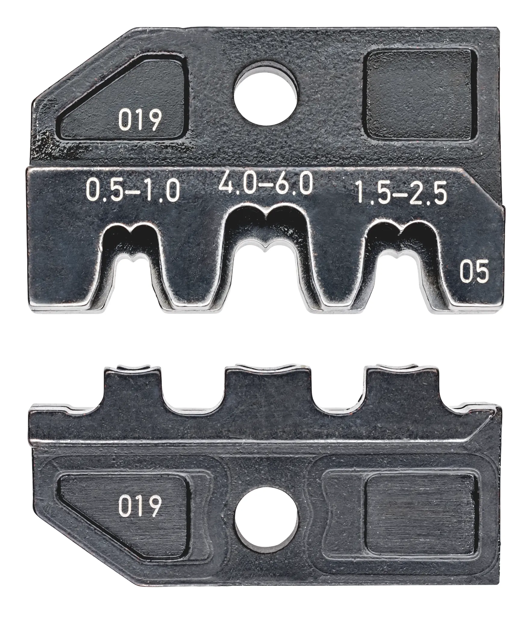Produktfoto 1 von Knipex 97 Crimp-Matrizensatz Schwarz, 3 Ports, Crimpmatrize