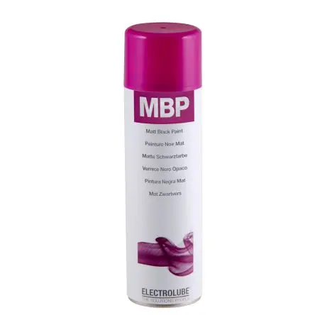 Produktfoto 1 von Electrolube 400 ml Matt Black Paint Sprühfarbe Schwarz Matt