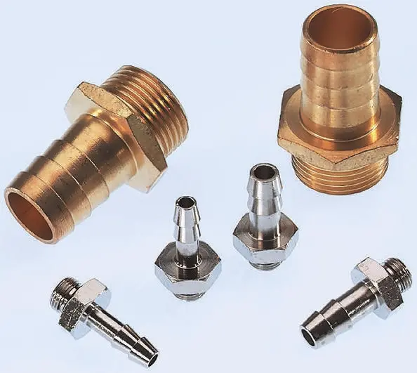 Produktfoto 1 von Bürkert Schlauchanschluss Messing vernickelt 60 bar