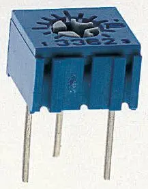 Bourns 3362 1-Gang Durchsteckmontage Trimm-Potentiometer, Einstellung von oben, 2.2 kΩ, 10 %, 0.5 W, Stift, L. 6.6 mm