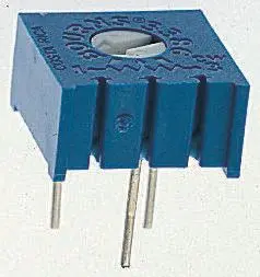 Bourns 3386 1-Gang Durchsteckmontage Trimm-Potentiometer, Einstellung von oben, 2 kΩ, 10 %, 0.5 W, Stift, L. 9.53 mm