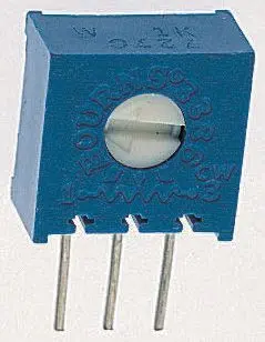 Bourns 3386 1-Gang Durchsteckmontage Trimm-Potentiometer, Seitliche Einstellung, 20 kΩ, 10 %, 0.5 W, Stift, L. 9.53 mm