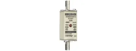 Produktfoto 1 von Mersen NH-Sicherung NH000, 500V ac / 10A, gG IEC, DIN