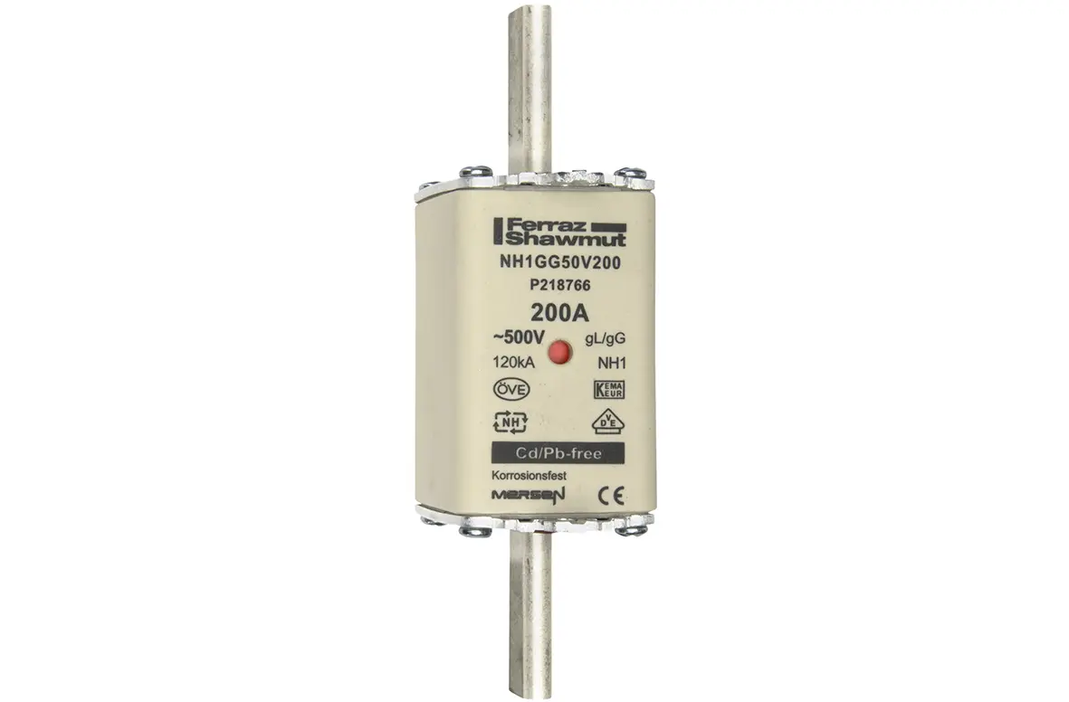 Produktfoto 1 von Mersen NH-Sicherung NH1, 500V ac / 200A, gG DINVDE 0636, IEC 60269-2-1