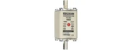 Produktfoto 1 von Mersen NH-Sicherung NH00, 500V ac / 160A, gG IEC, DIN