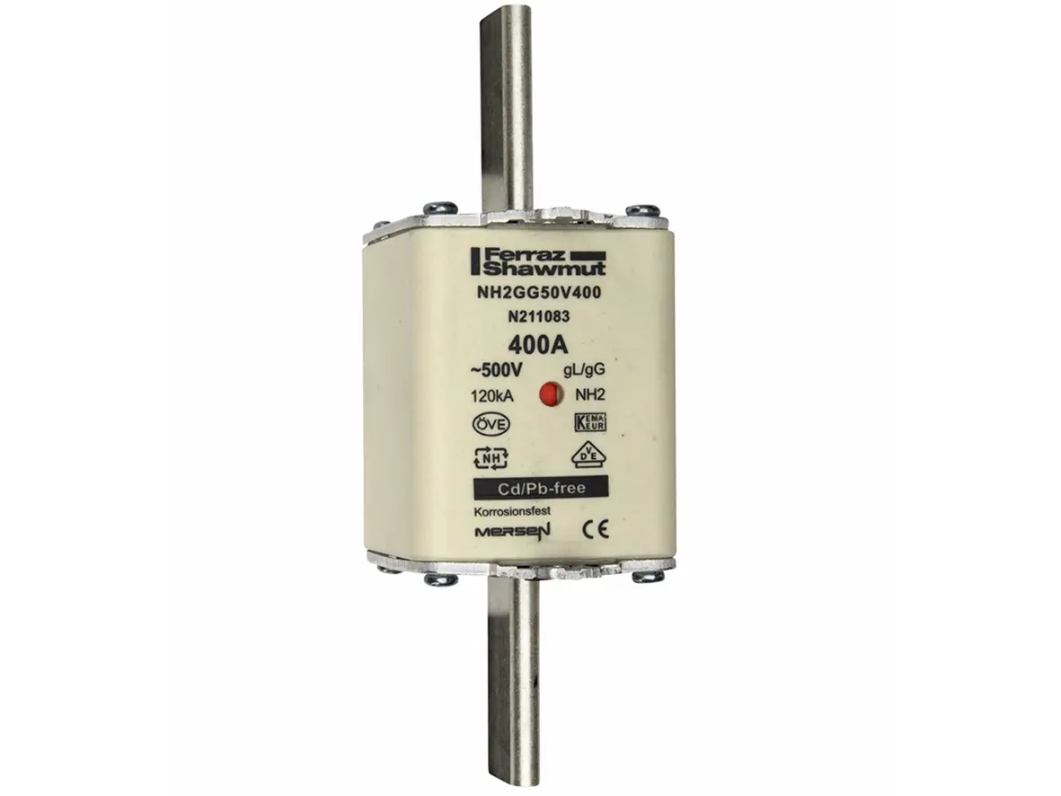 Produktfoto 1 von Mersen NH-Sicherung NH2, 500V ac / 400A, gG DINVDE 0636, IEC 60269-2-1