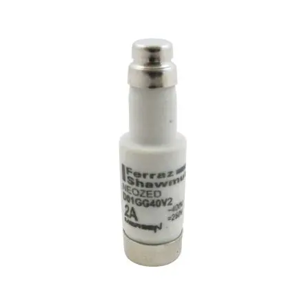 Produktfoto 1 von Mersen T NEOZED-Sicherung, Typ D01, 2A, 400V ac, 50 kA