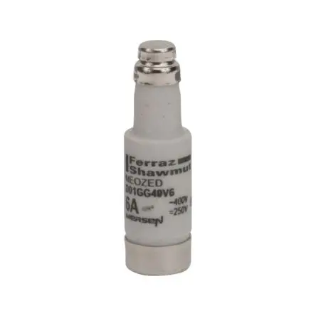 Produktfoto 1 von Mersen NEOZED-Sicherung, Typ D01, 6A, 400V ac, 50 kA