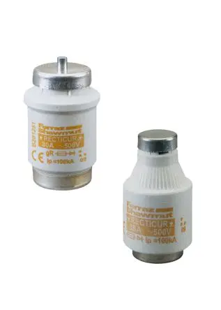 Produktfoto 1 von Mersen E DIAZED-Sicherung, Typ D2, Anwendungsbereich gR, 6A, 500V ac, 50 kA, E27 Gewinde