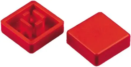 Produktfoto 1 von APEM Taktschalter-Kappe Rot, für Tastaturschalter