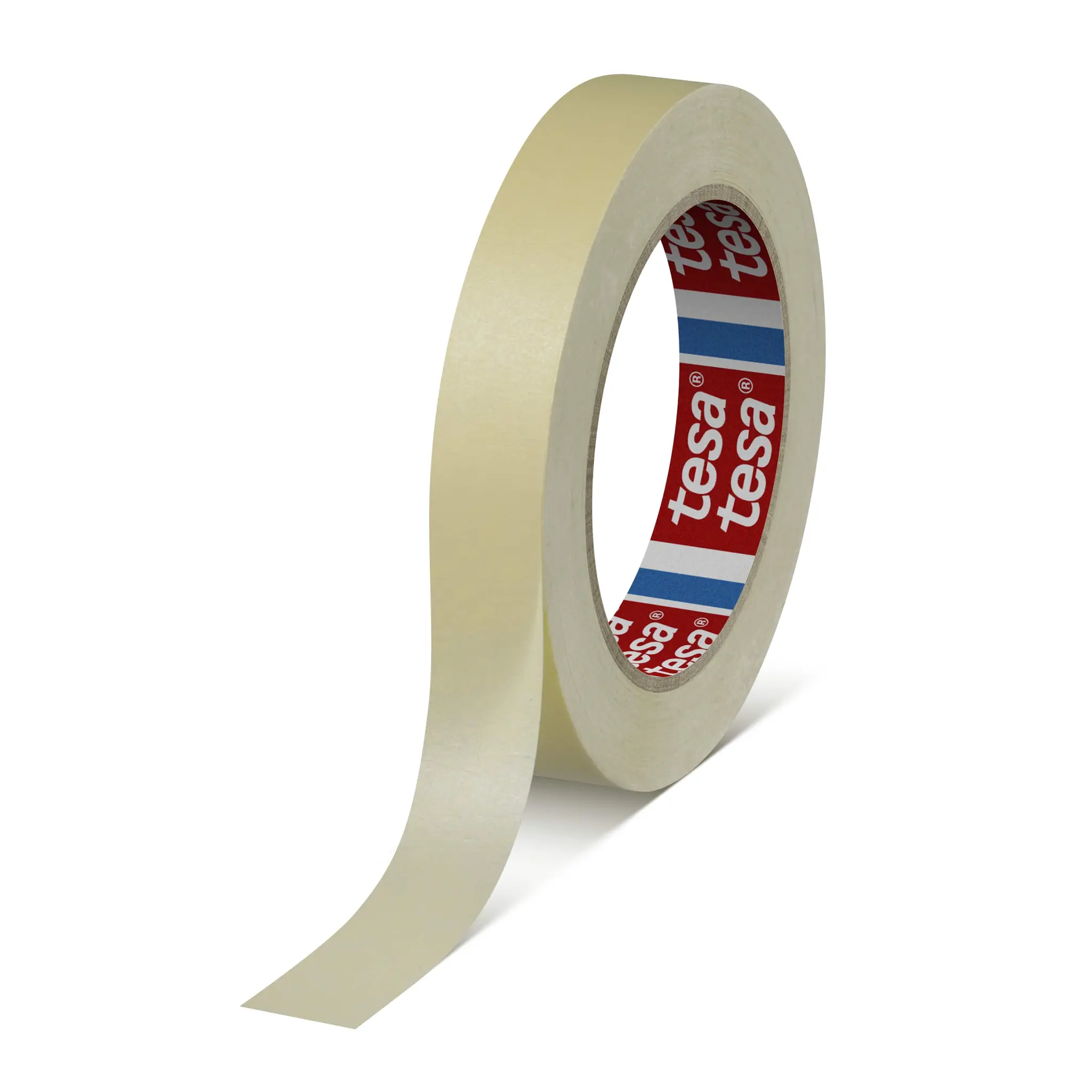 Produktfoto 1 von Tesa Papier Abdeckband Gelb, Stärke 0.13 mm Gummi-Kleber 19 mm x 50 m