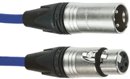 Produktfoto 1 von Van Damme Stecker XLR-Kabel XLR3 Buchse XLR3 5 m Blau